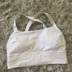 Lululemon white sports bra